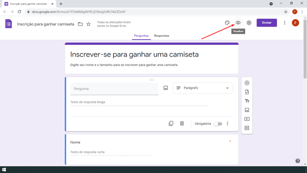 recrutamento - como criar um formulario com o google forms